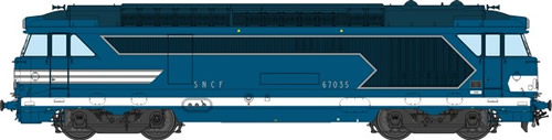 REE Modeles MB-018S - French Diesel Locomotive Class BB 67035 of the SNCF Depot CAEN (DCC Sound Decoder)